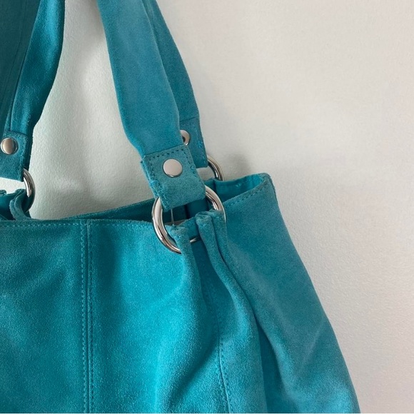 GAP Blue Suede Shoulder Bag - Picture 3 of 4